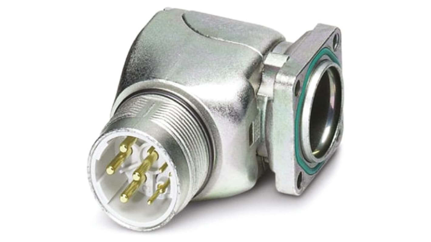 Phoenix Contact Circular Connector, 5 + PE Contacts, Panel Mount, M23 Connector, Plug, Male, IP67, SF Series