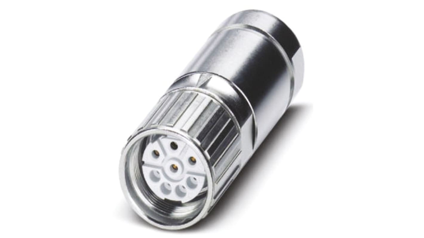 Phoenix Contact Circular Connector, 4 + 3 + PE Contacts, Cable Mount, M23 Connector, Socket, Female, IP67, SF Series