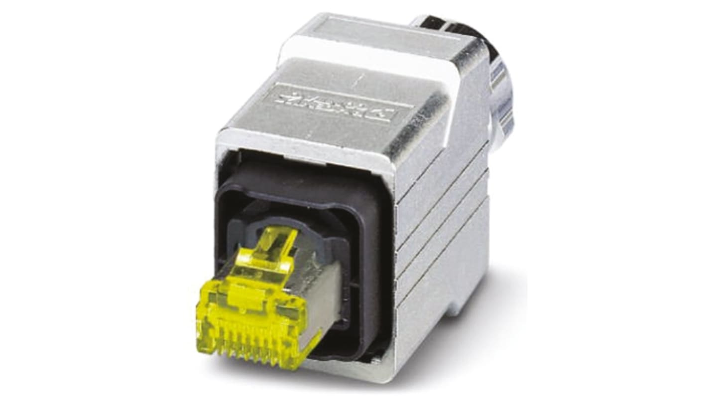 Phoenix Contact RJ45 csatlakozó 8 utas Cat6a, Egyenes, Férfi, VS-PPC sorozat VS-PPC-C1-RJ45-MNNA-8I10G