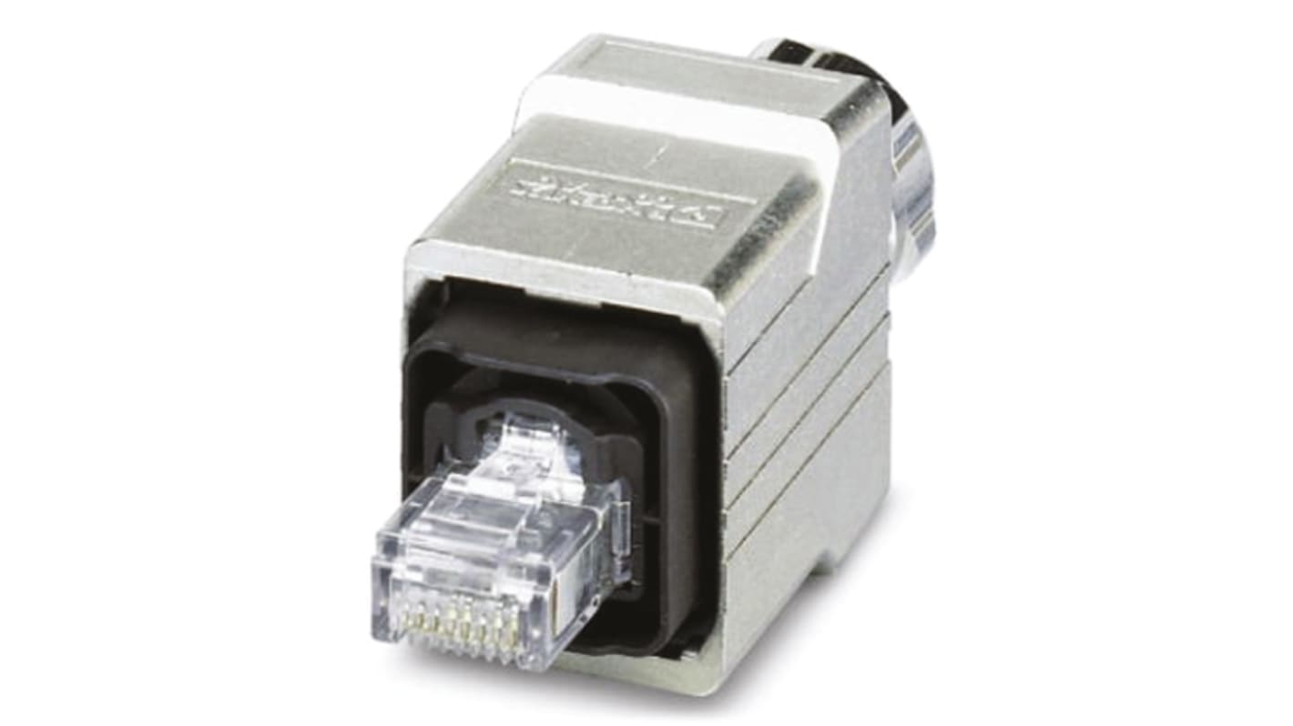 Phoenix Contact RJ45 csatlakozó 4 utas Cat5, Egyenes, Férfi, VS-PPC sorozat VS-PPC-C1-RJ45-MNNA-PG9-4Q5