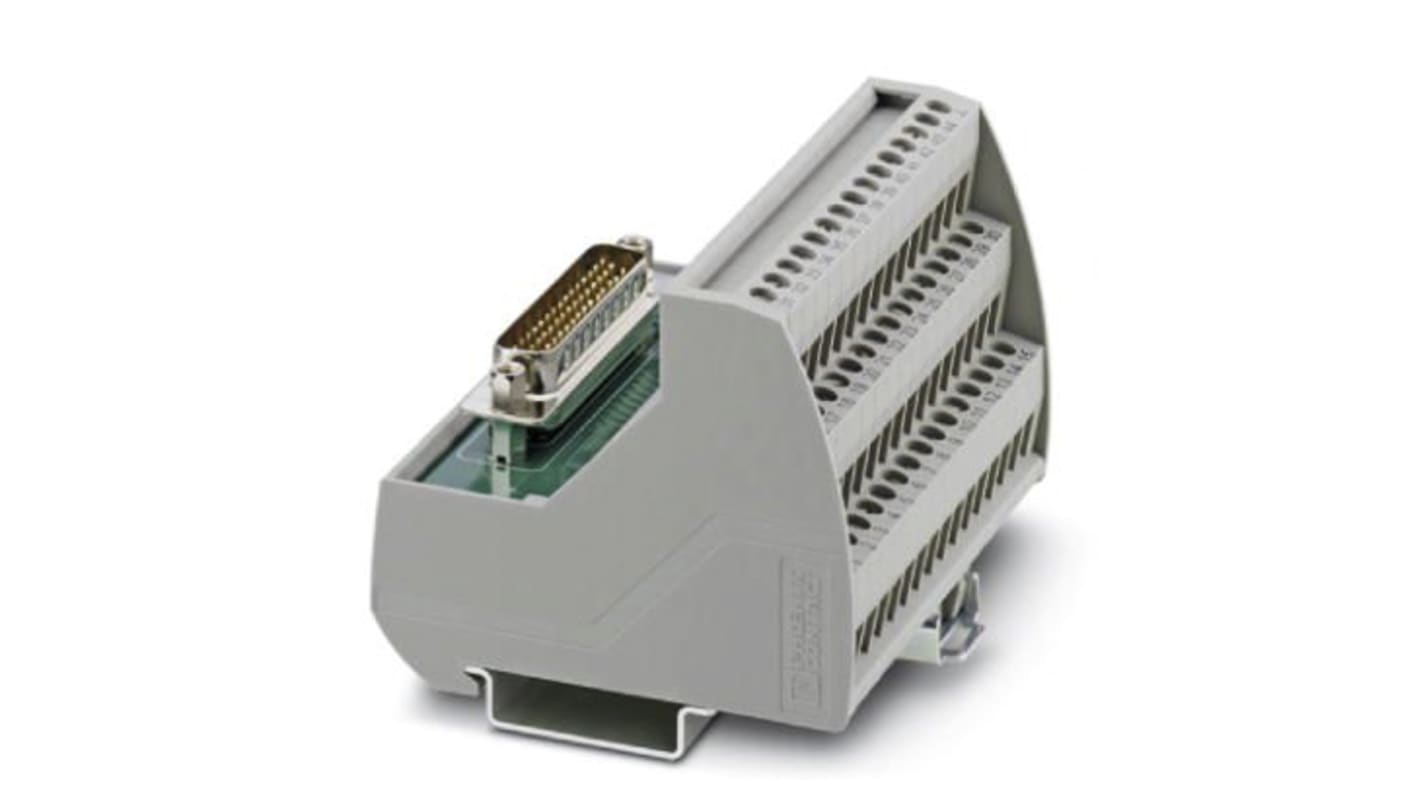 Modulo d'interfaccia, Phoenix Contact, D-sub, Montaggio guida DIN, Femmina, 15 poli, 25 V ca, 60 V cc, 1A