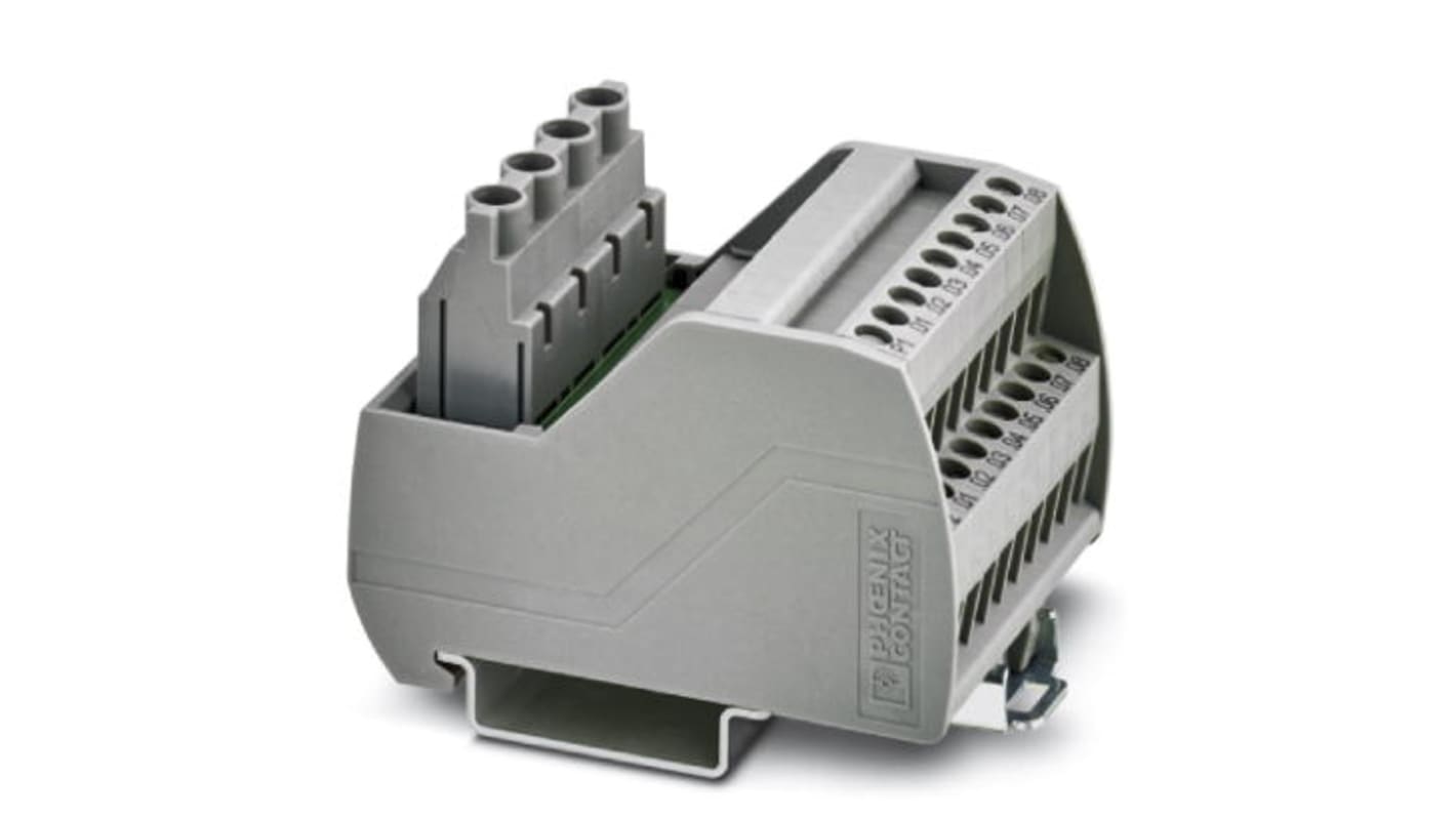 Phoenix Contact 4-Contact Interface Module, DIN Rail Mount, 30A