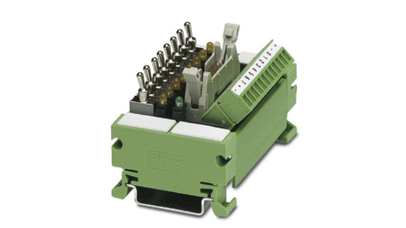 Interfész modul FLK, IDC DIN-sínre szerelhető, Férfi, 14 pólusú, 30 V DC, 3 A, 8 A, 45mm
