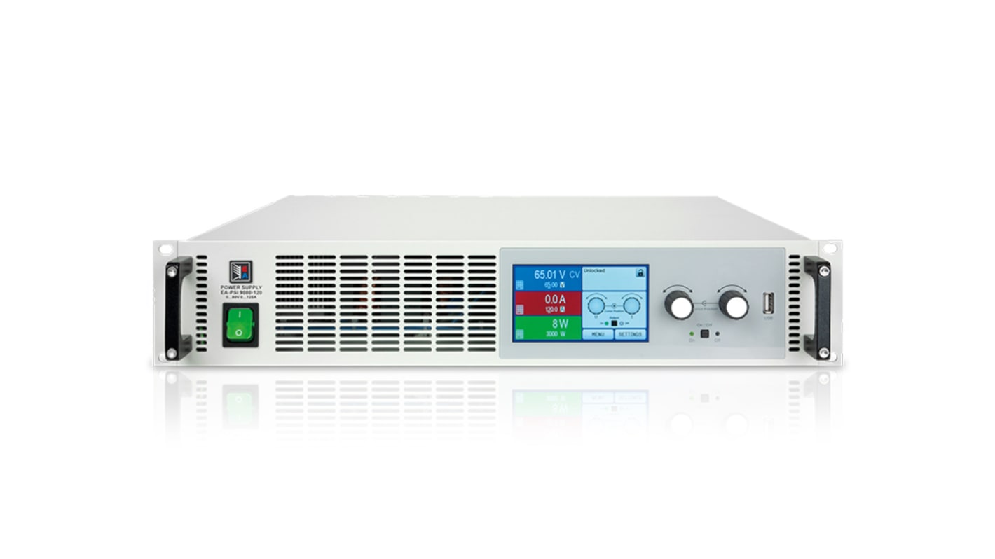 EA Elektro-Automatik EA-PSI 9000 2U Series Analogue, Digital Bench Power Supply, 0 → 40V, 60A, 1-Output, 0