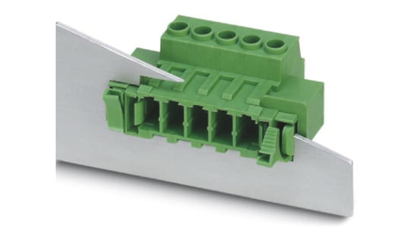 1716522 | Phoenix Contact 7.62mm Pitch 4 Way Pluggable Terminal Block ...