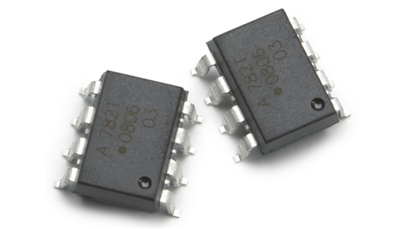 Broadcom Isolationsverstärker Single 4.5 To 5.5V 4,5 bis 5,5 V. 76dB Rail-to-Rail Output 1-Kanal DIP8 - Gullwing