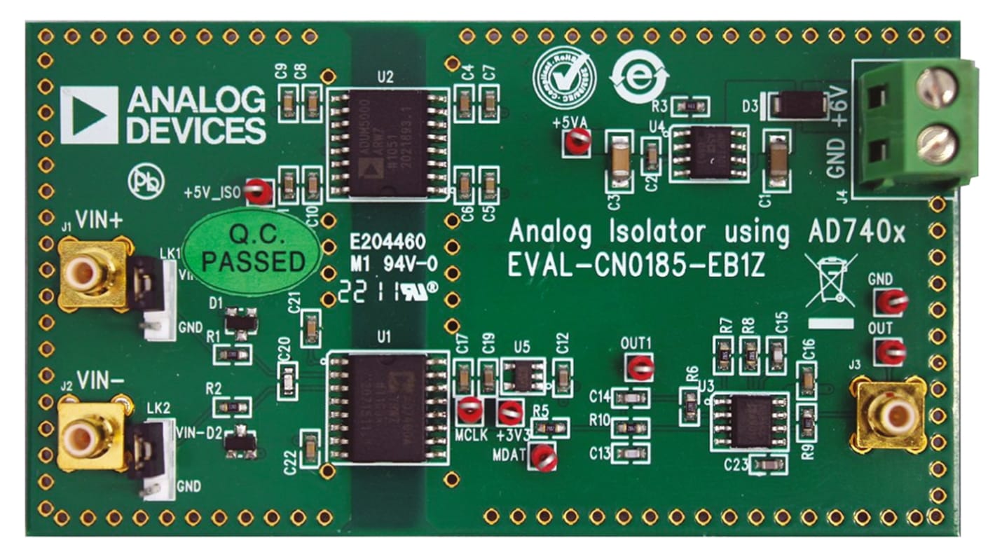 Kit de desarrollo analógico EVAL-CN0185-EB1Z Aislador analógico AD7400