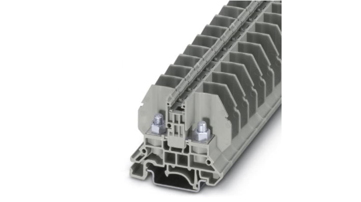 Phoenix Contact RBO 5 DIN-Schienen Anschlussklemmenblock Einfach Grau, 6mm², 800 V / 57A, Schraubanschluss