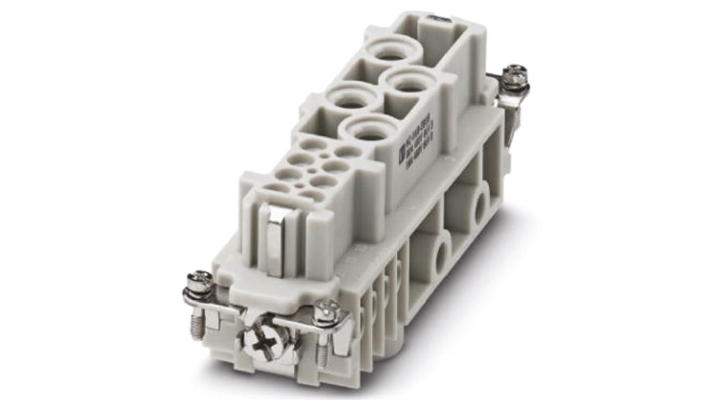 Inserto de conector de potencia Phoenix Contact Hembra, serie HC-K 4/8-EBUS, para usar con Conector EMC