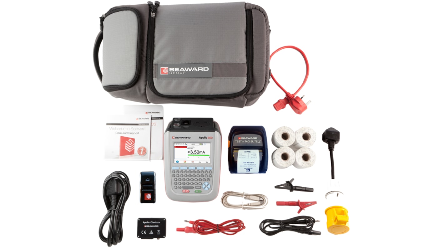 Seaward Apollo 600 Elite Bundle UK PAT Testing Kit, Kit Contents Apollo kit carry case Includes Apollo 600 tester,