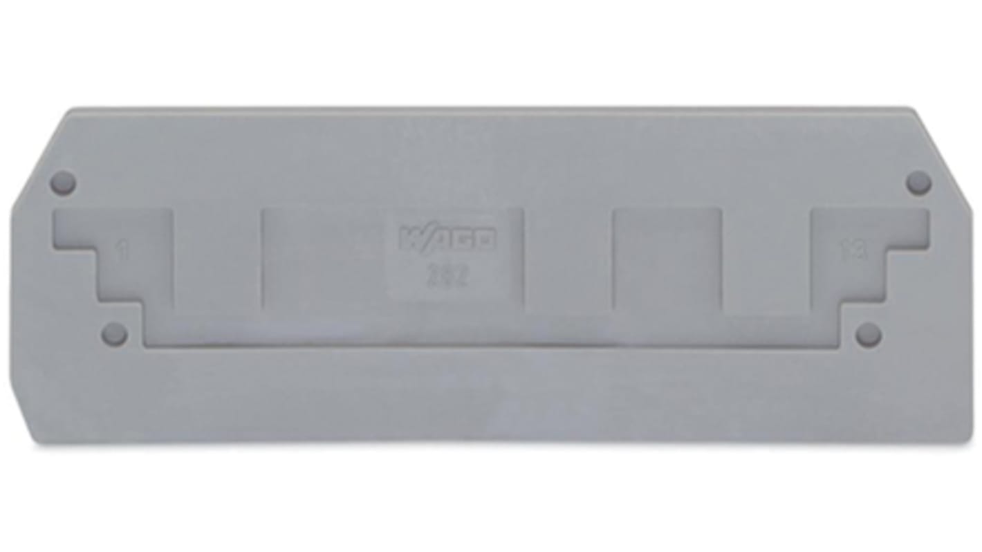 Wago 282 Series End and Intermediate Plate for Use with 282 Series Terminal Blocks