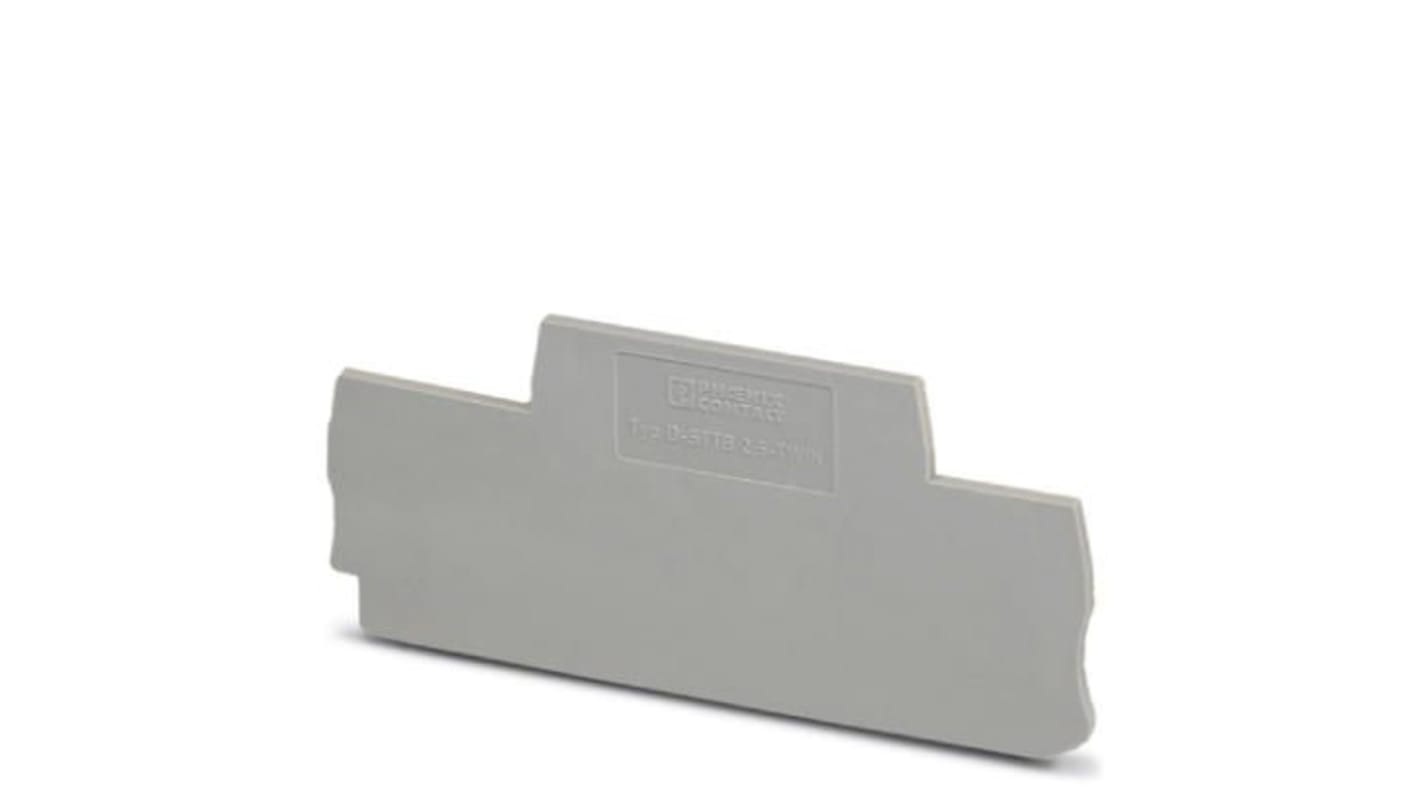 3038558 | Phoenix Contact D-STTB 2.5 Series End Cover for Use with ...