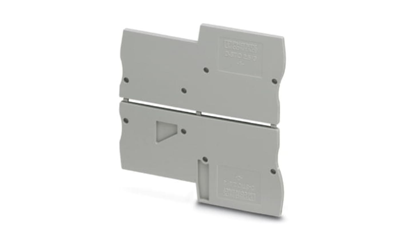 Phoenix Contact D-STIO 2.5/3 Series End Cover for Use with Modular Terminal Block