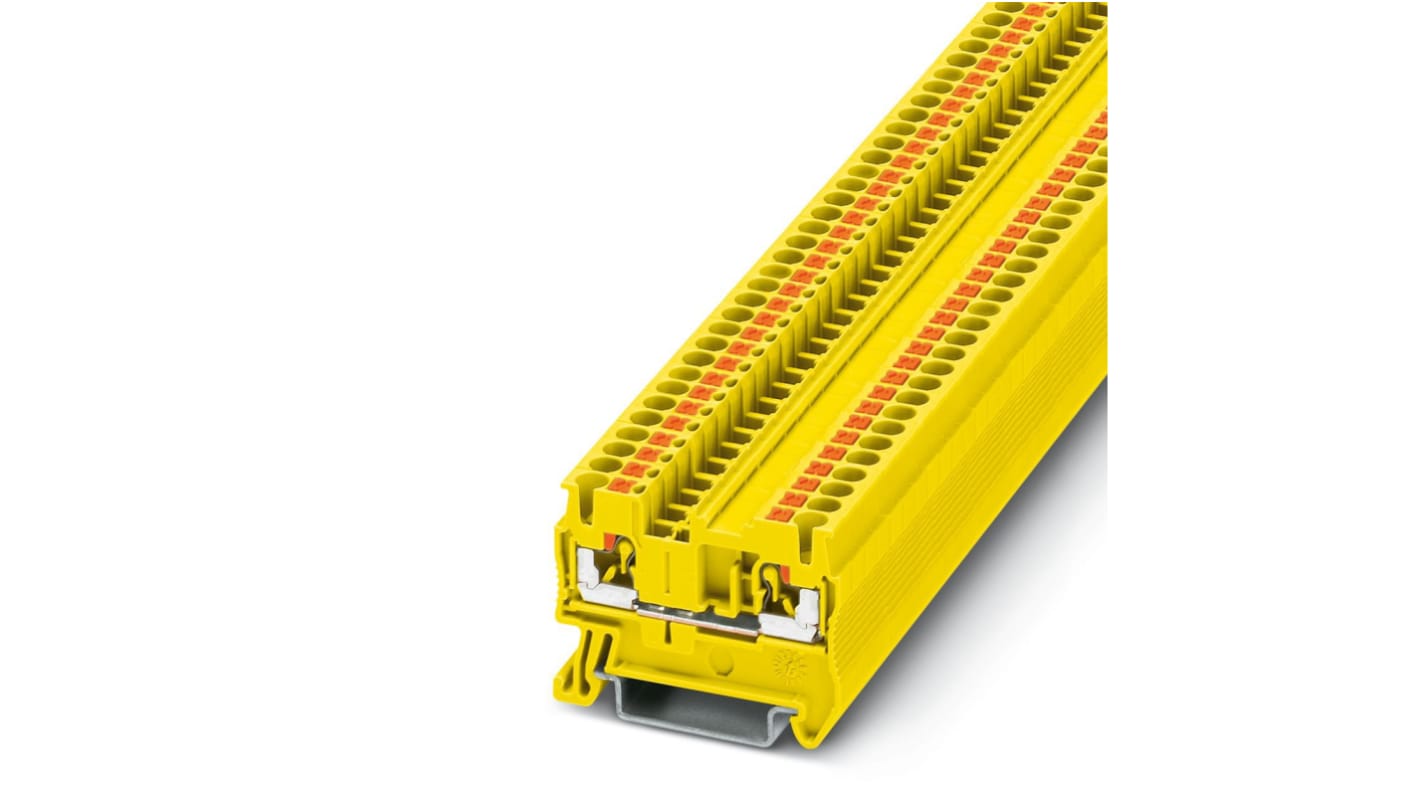 3209511 | Phoenix Contact PT 2.5 YE Series Yellow Feed Through Terminal ...