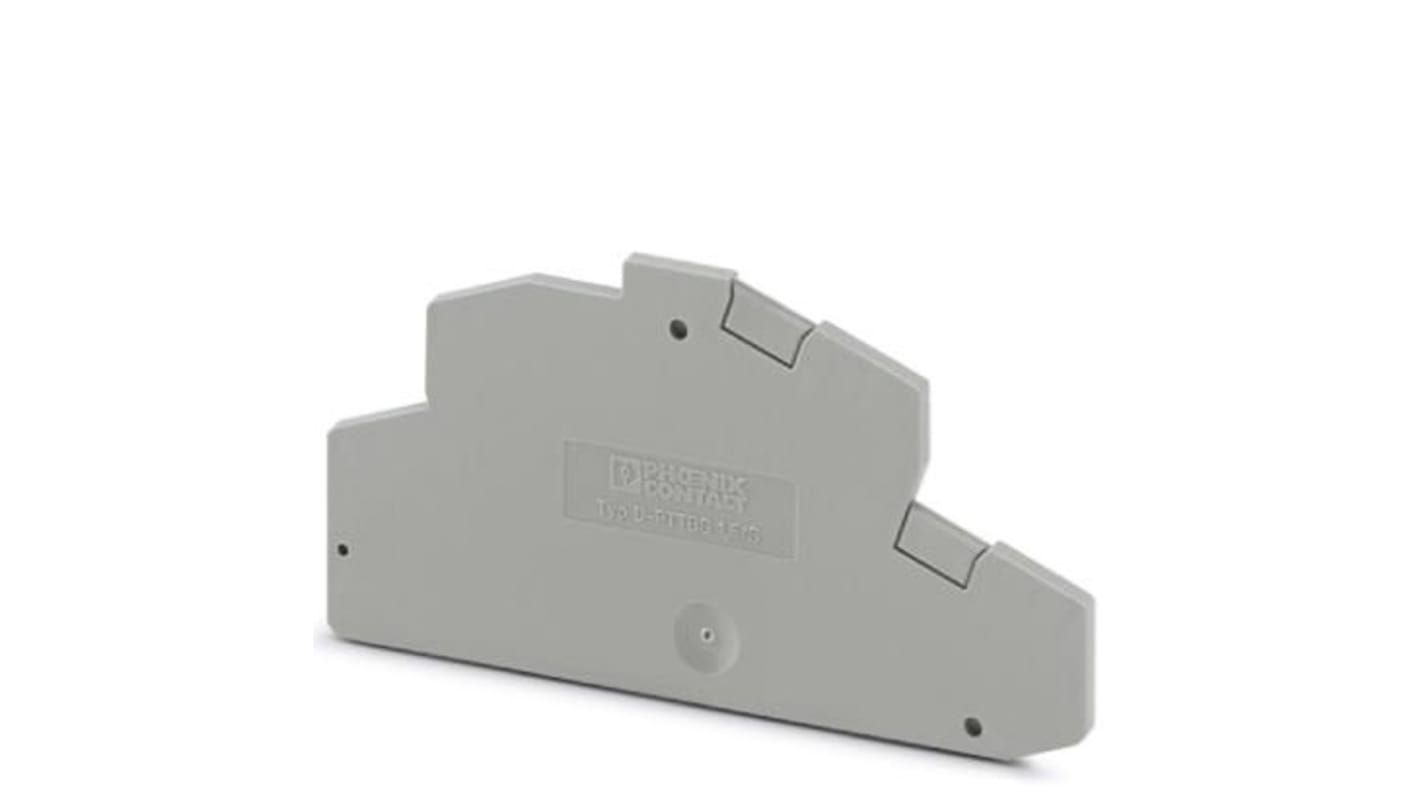 Phoenix Contact D-PTTBS 1.5/S Series End Cover for Use with Modular Terminal Block