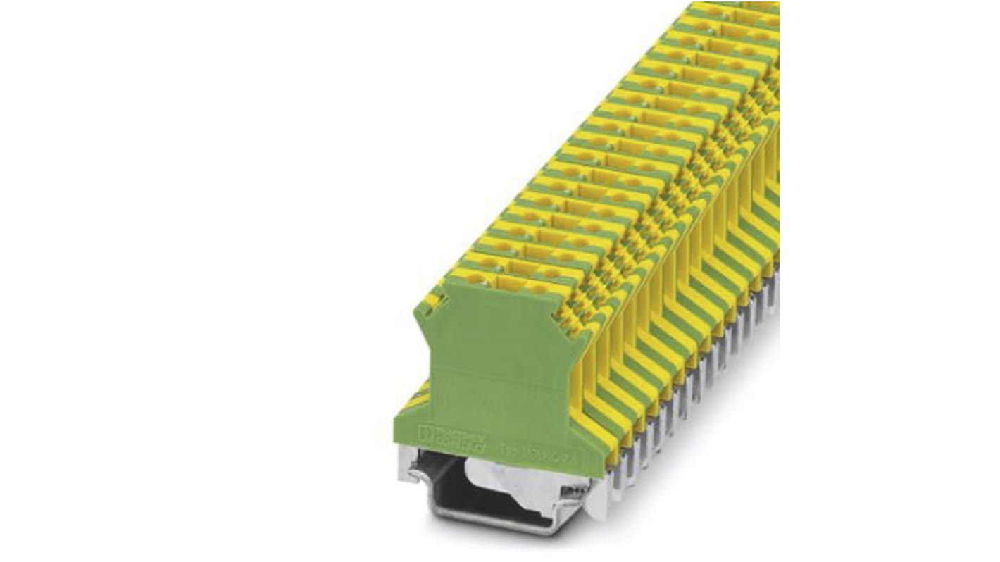 0441025 | Phoenix Contact USLKG 2.5 Series Green, Yellow Earth Terminal ...