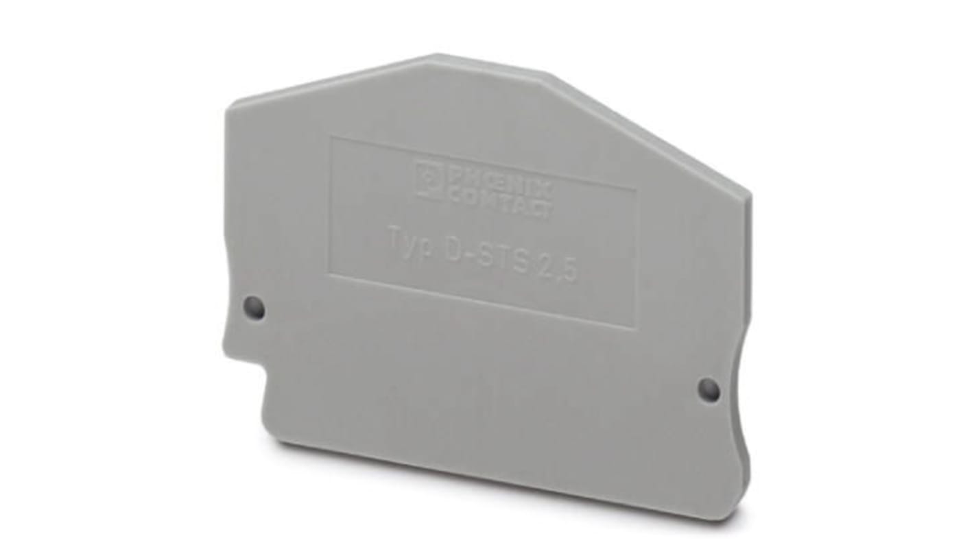 Phoenix Contact D-STS 2.5 Series End Cover for Use with Modular Terminal Block