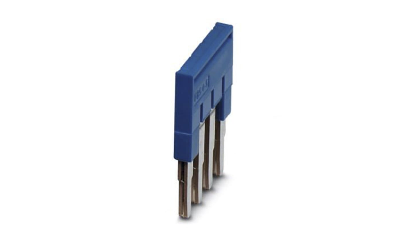 Barrette de jonction Phoenix Contact, série FBS4-5 BU pour Bloc de jonction modulaire