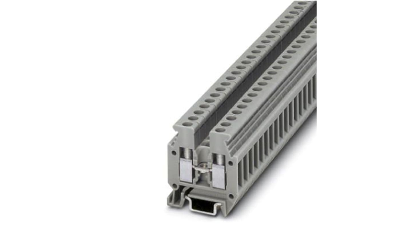 Phoenix Contact MBK 3/E-Z Series Grey Feed Through Terminal Block, Single-Level, Screw Termination