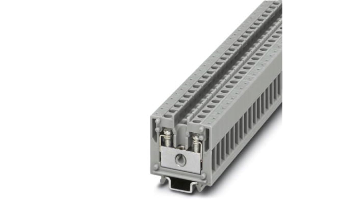 Phoenix Contact MBK 3 Series Grey Feed Through Terminal Block, Single-Level, Screw Termination