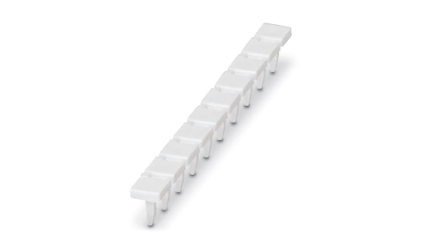 Phoenix Contact, BN-ZB 5.2/WH:UNBEDRUCKT Marker Pin Zack Strip for use with Terminal Blocks