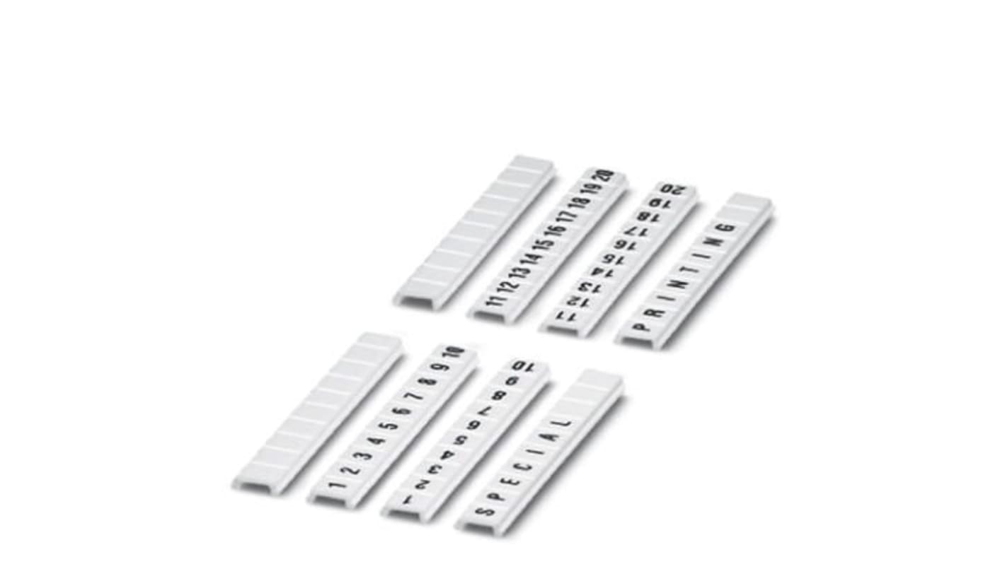 Phoenix Contact, ZBF4.LGS:11-20 Marker Strip for use with  for use with Terminal Blocks