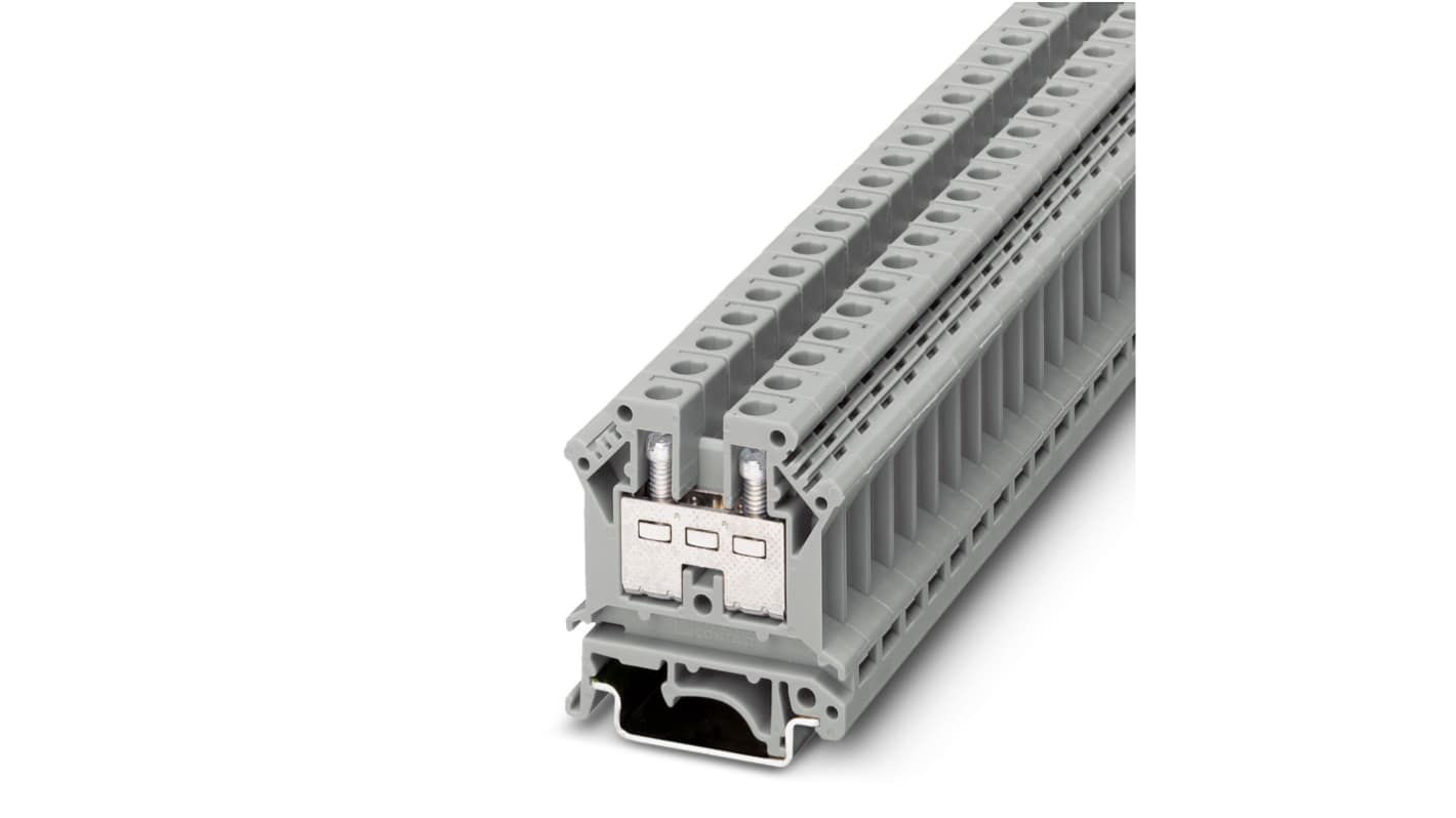 3005015 Phoenix Contact UK 10 Series Grey Feed Through Terminal Block