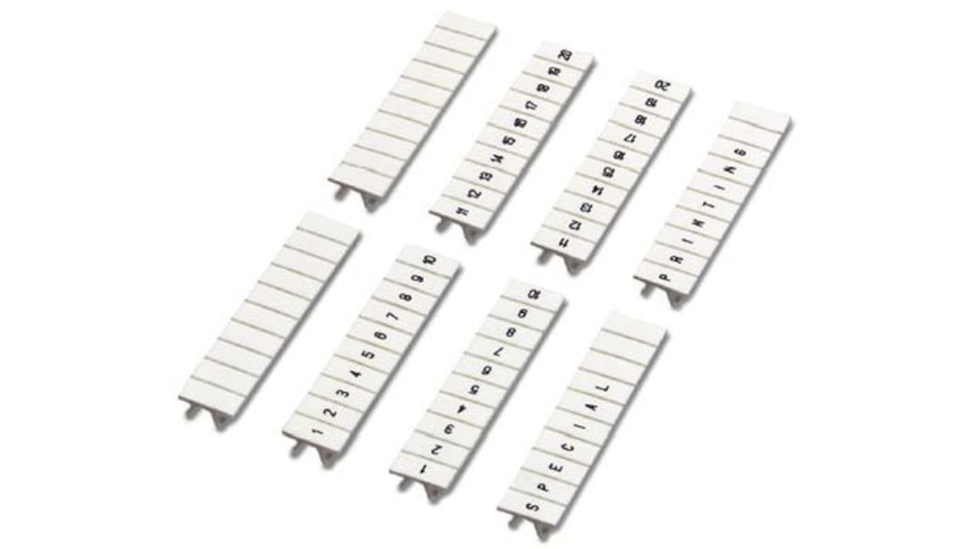 Phoenix Contact, ZB5.LGS : 101 - 110 Marker Strip for use with Terminal Blocks