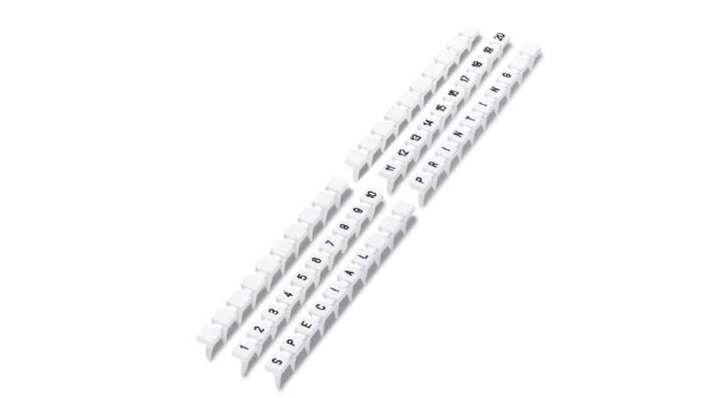 Phoenix Contact, BNB-ZB Marker Strip for use with  for use with Terminal Blocks