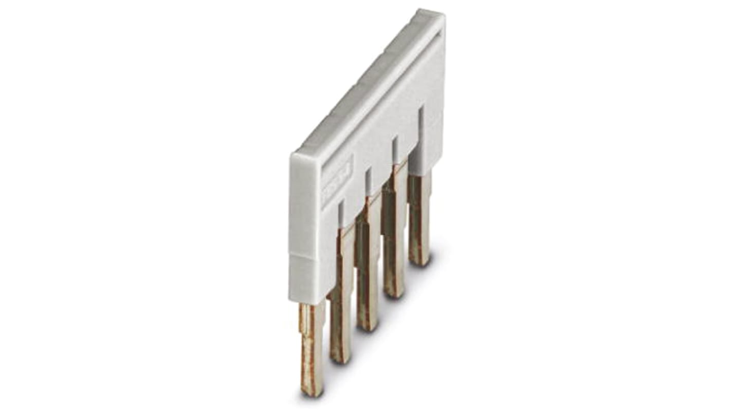 Phoenix Contact 5.08mm Pitch 6 Way Pluggable Terminal Block, Plug, Plug-In, Screw Termination