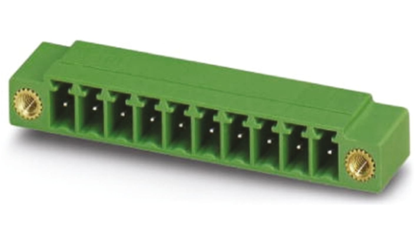 Phoenix Contact 3.81mm Pitch 2 Way Pluggable Terminal Block, Header, Through Hole, Solder Termination