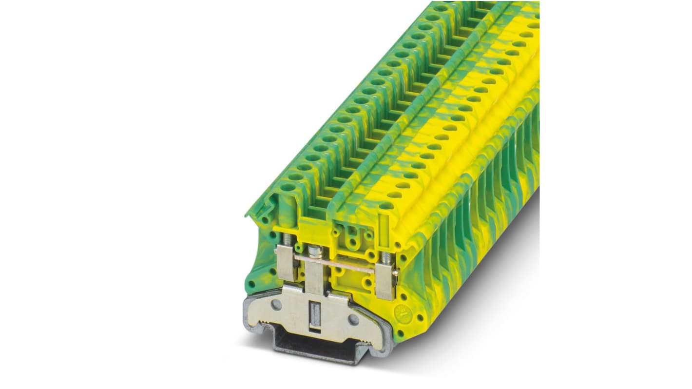 3046207 Phoenix Contact UT 4MTDPE/S Series Green, Yellow Feed
