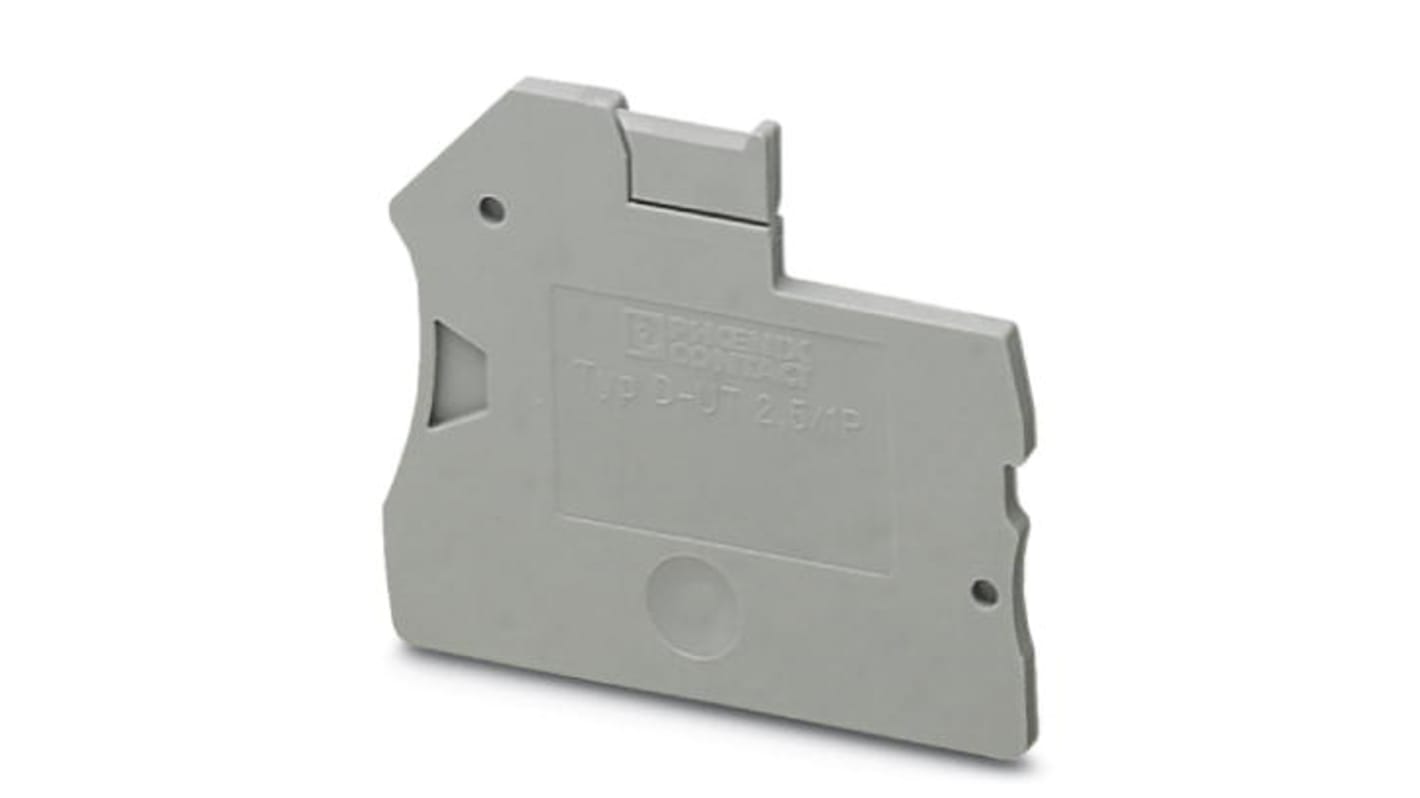 Phoenix Contact D-UT Series End Cover for Use with Modular Terminal Block