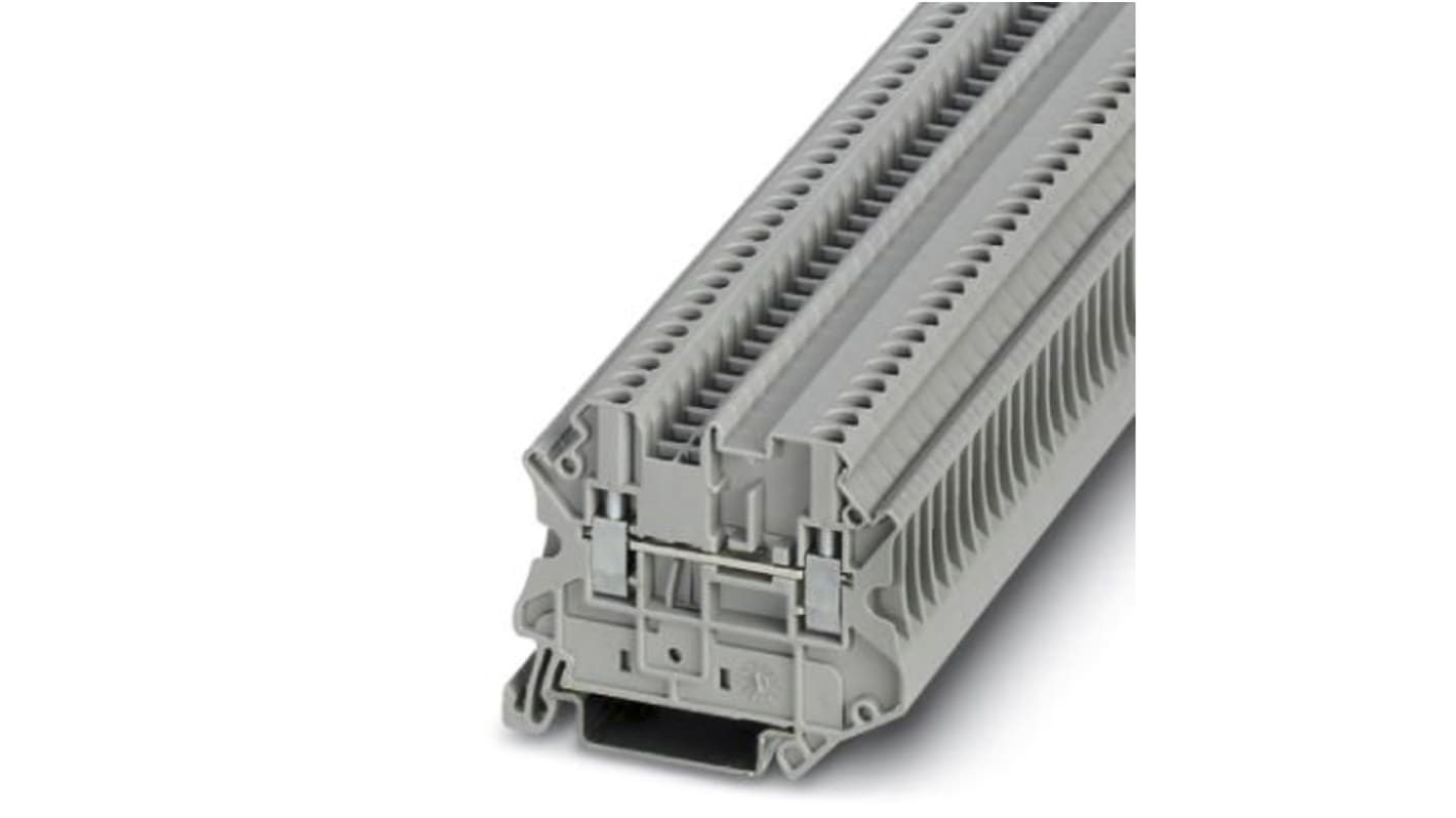 Phoenix Contact UT 2.5-MTD P/P Series Grey Feed Through Terminal Block, Single-Level, Screw Termination