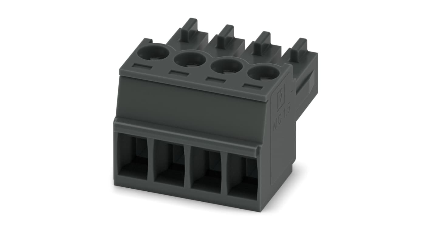 1916410 | Phoenix Contact 3.5mm Pitch 4 Way Pluggable Terminal Block ...