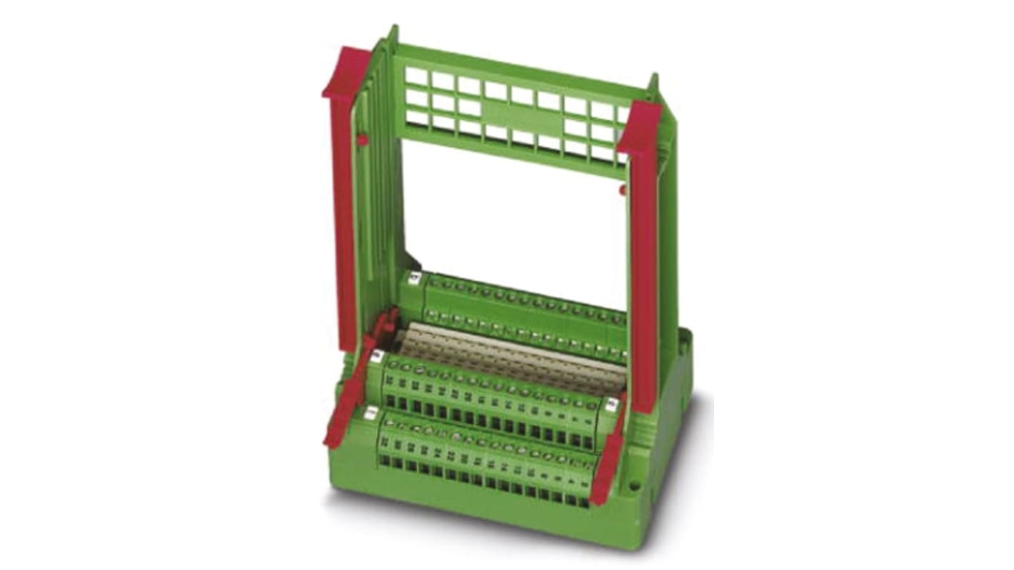 Phoenix Contact SKBI64/G64 Series PCB Terminal Strip, 64-Contact, 5.08mm Pitch, Cable Mount, 4-Row, Screw Termination