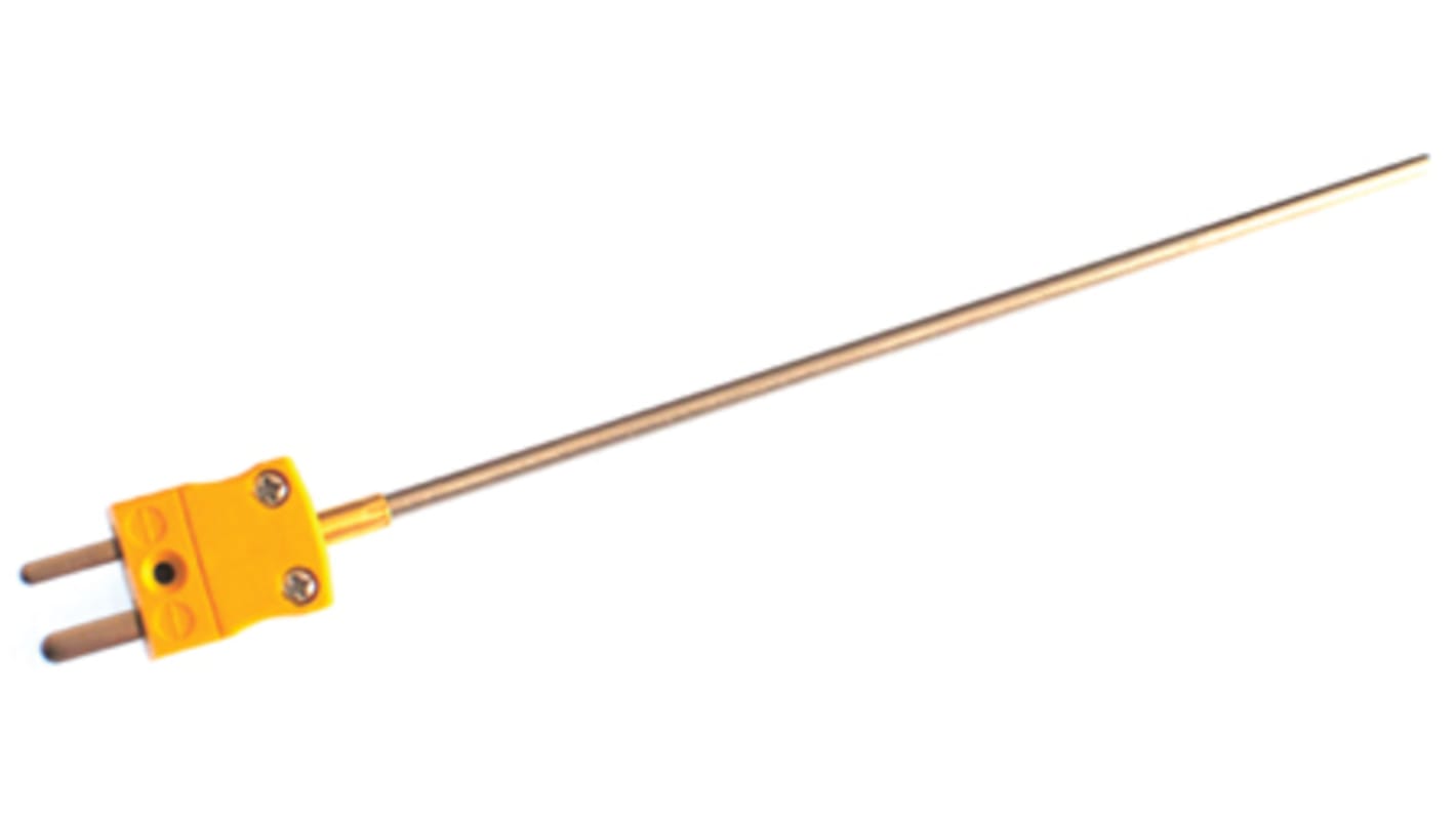 RS PRO SYSCAL Type K Mineral Insulated Thermocouple 1000mm Length, 1.5mm Diameter, -40°C → +1100°C