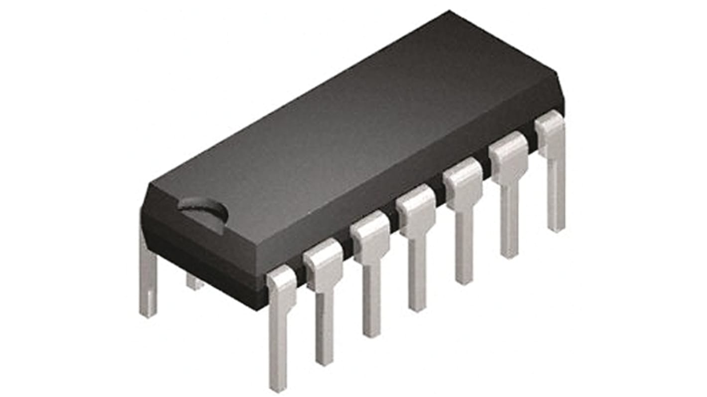 onsemi コンパレータ, 3 → 36 V スルーホール, 14-Pin PDIP