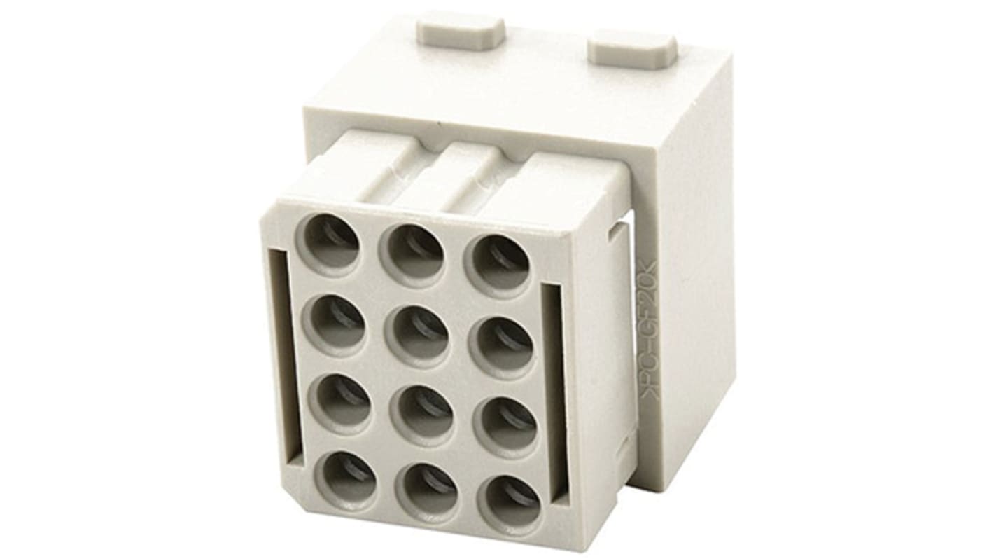 Multimodulo HARTING, Femmina, serie Han-Modular, 1.5A, 12 vie