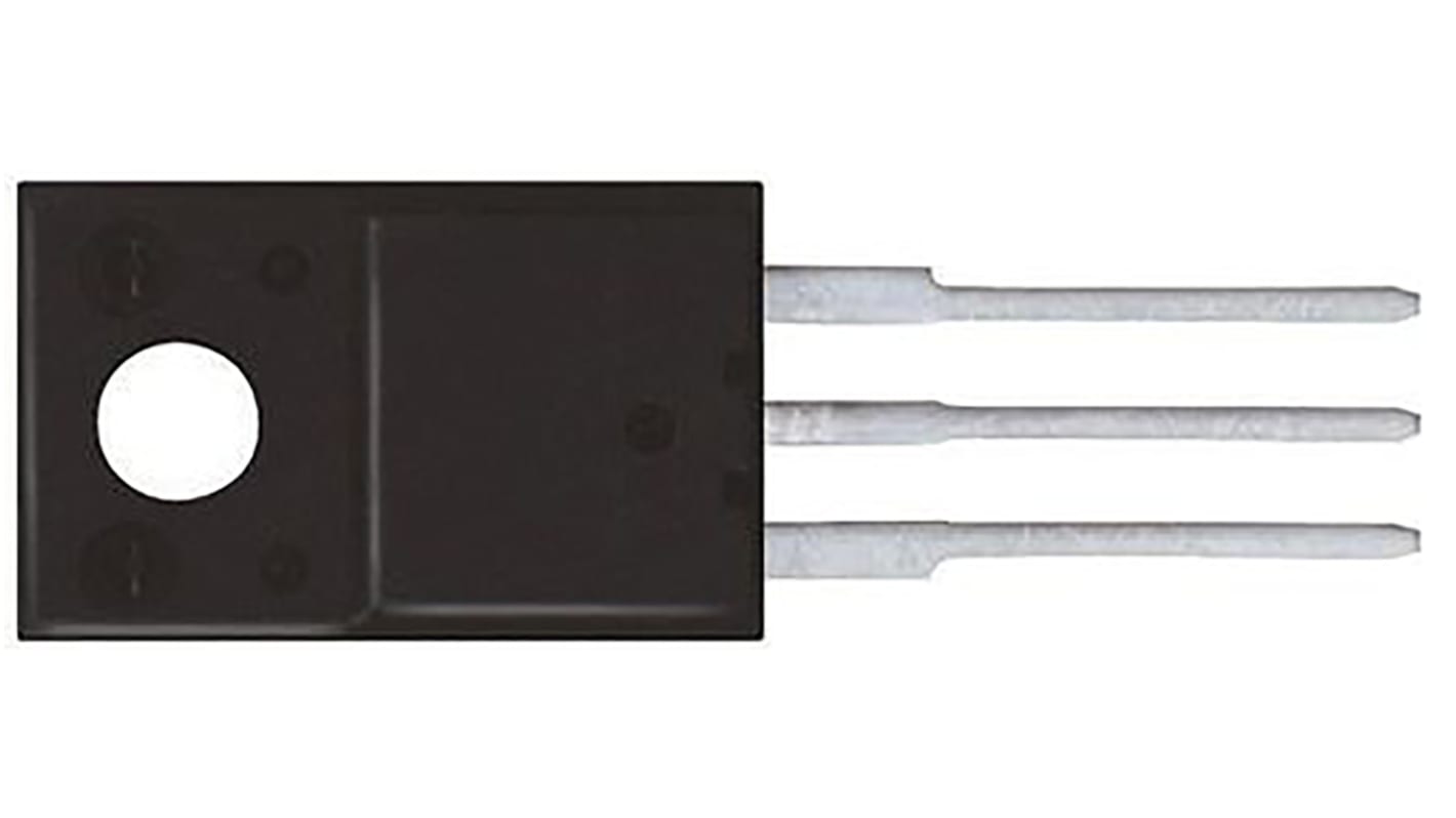 MOSFET onsemi, canale N, 1,4 Ω, 5 A, TO-220F, Su foro