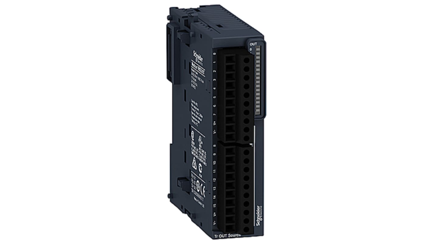 PLC – I/O modul, řada: TM3, pro použití s: Modicon M221, Modicon M241, Modicon M251, 90 x 23,6 x 70 mm, výstup: Zdroj,