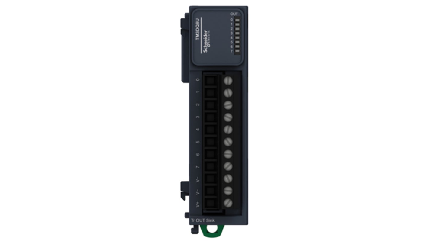 Módulo E/S para PLC Schneider Electric TM3, para usar con Modicon M221, Modicon M241, Modicon M251, 8 salidas tipo