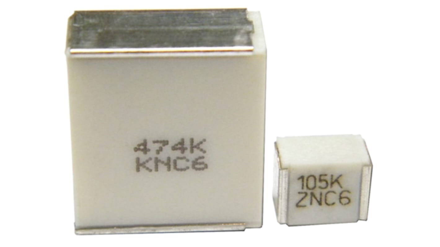 KEMET F161 Polyester Film Capacitor, 30 V ac, 50 V dc, ±10%, 1μF, Surface Mount