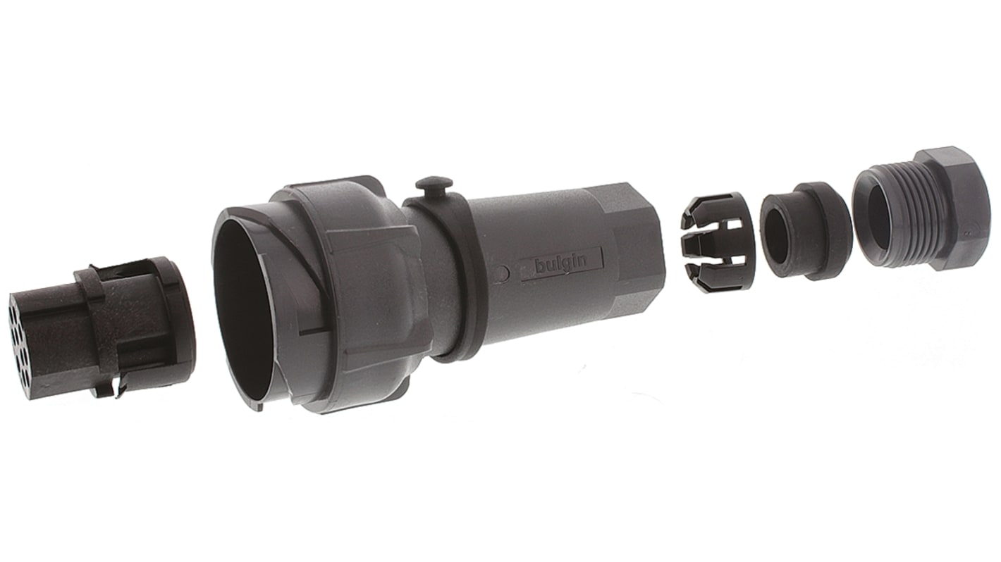 Bulgin Circular Connector, 32 Contacts, Cable Mount, Plug, Male, IP66, IP68, IP69K, Buccaneer 7000 Series