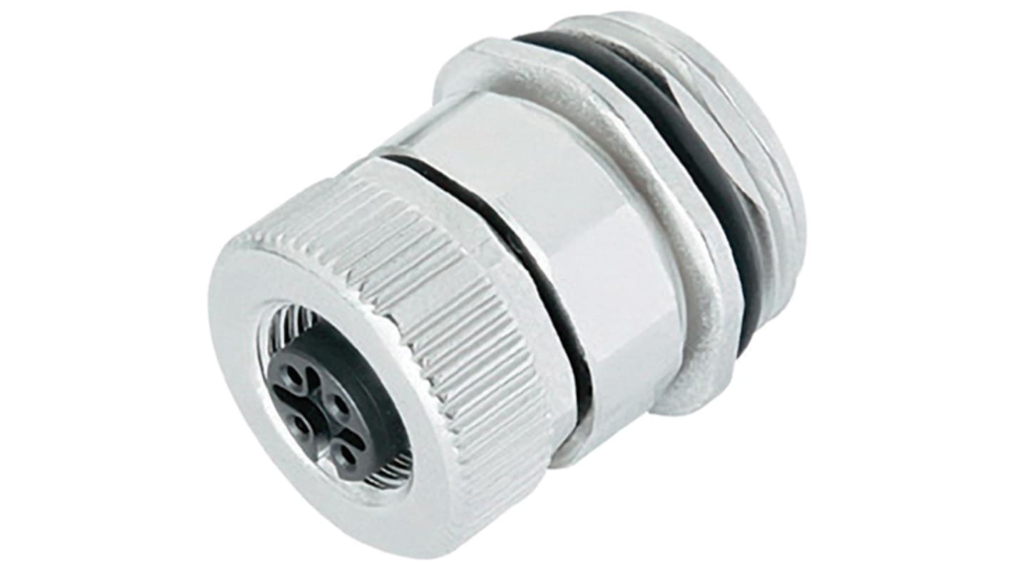 binder Circular Connector, 5 Contacts, Cable Mount, M12 Connector, Socket, Female, IP67, 763 Series