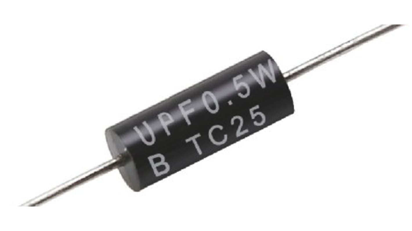 TE Connectivity 10Ω Metal Film Resistor 0.5W ±0.1% UPF50B10RV