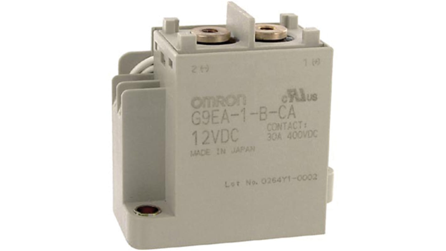 Omron Power Relay, 12V dc Coil, 80A Switching Current, SPST