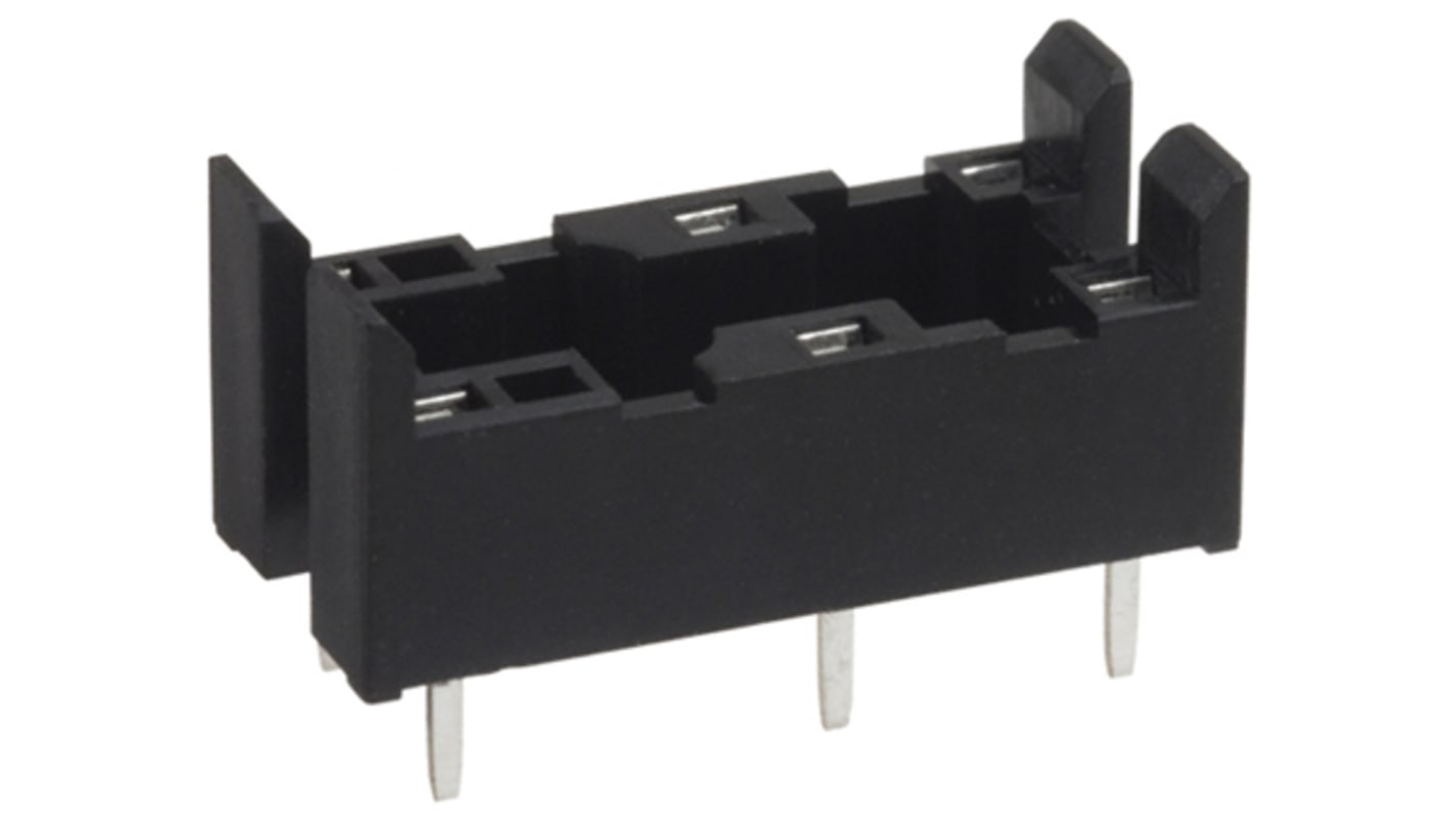 Omron 6 Pin 3 → 24V dc PCB Mount Relay Socket for use with Various Series