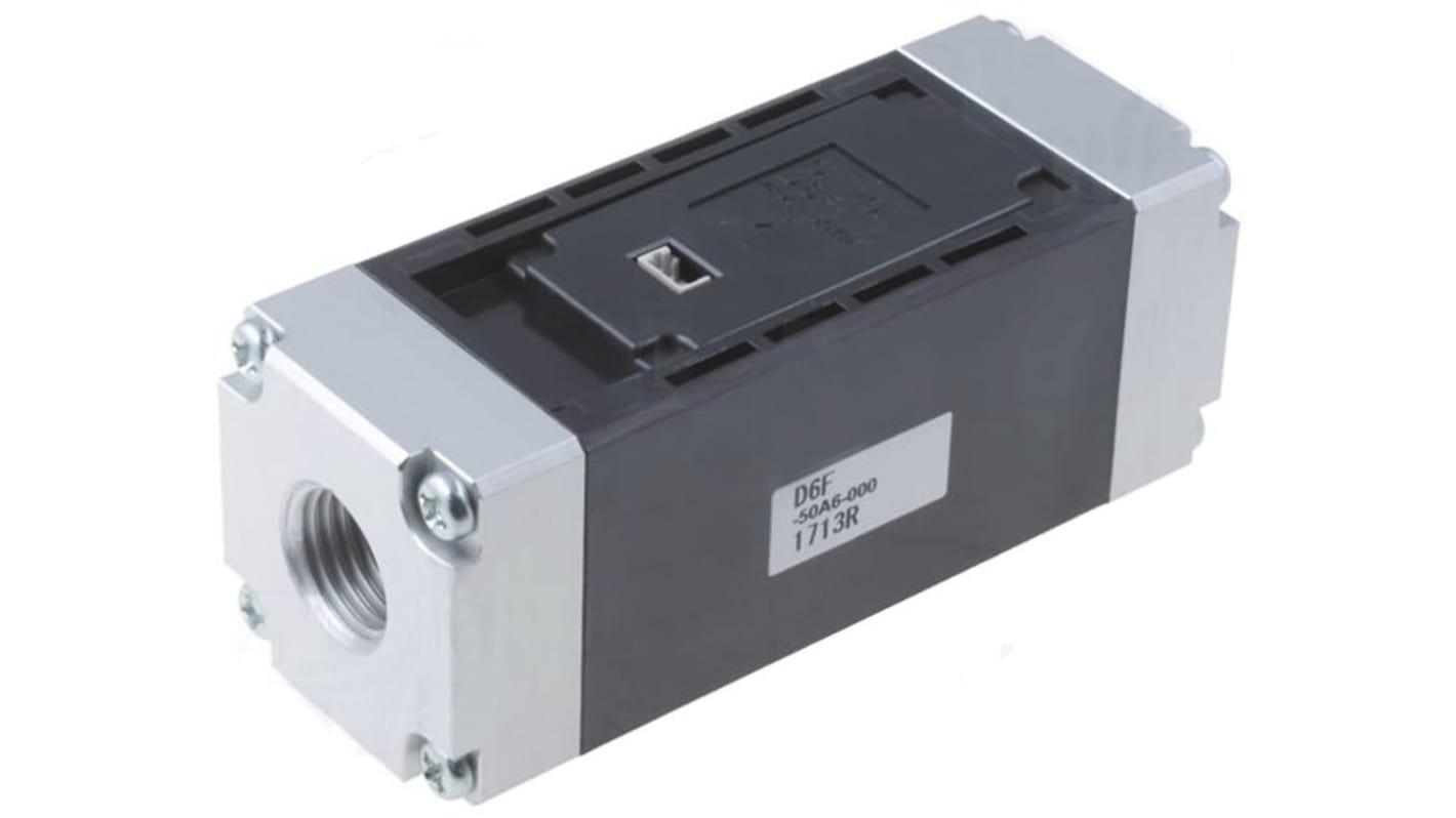 Omron Panel Mount Flow Controller, 50 L/min, Analogue Output, 10.8 → 26.4 V dc, 1/4 in Pipe