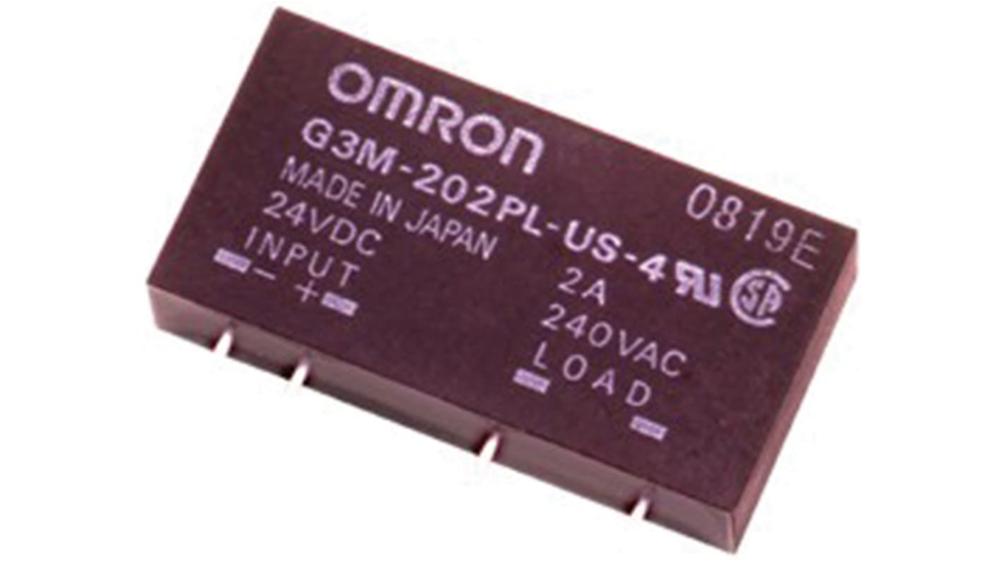 Omron G3M Series Solid State Relay, 3 A Load, PCB Mount, 264 V ac Load, 6 V dc Control